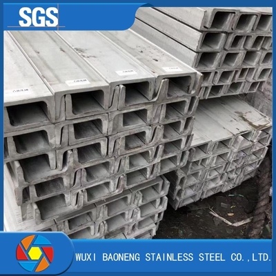 SS304 Stainless Steel Channel Bar 100x50x6mm 6m L Channel